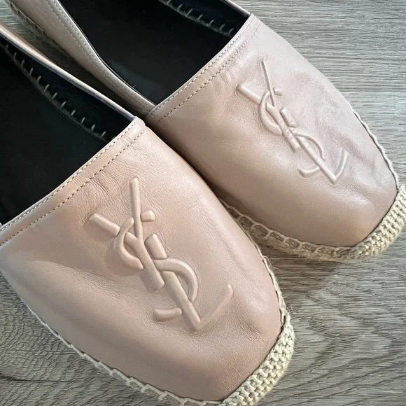 SOLD SAINT LAURENT LEATHER ESPADRILLES